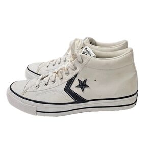 Converse Star Player 76 Mid Vintage White Black Mens Size 11.5 Preowned